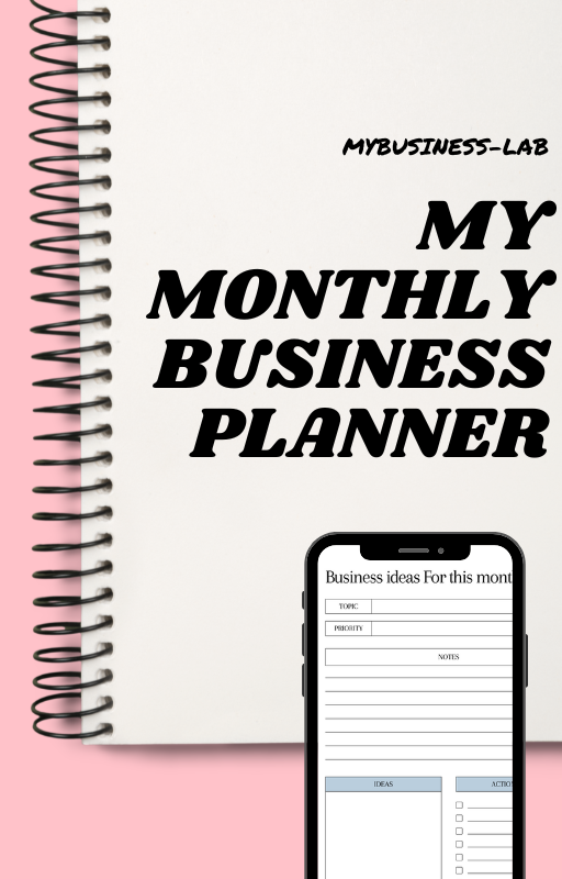 MONTHLY BUSINESS PLANNER SHEETS